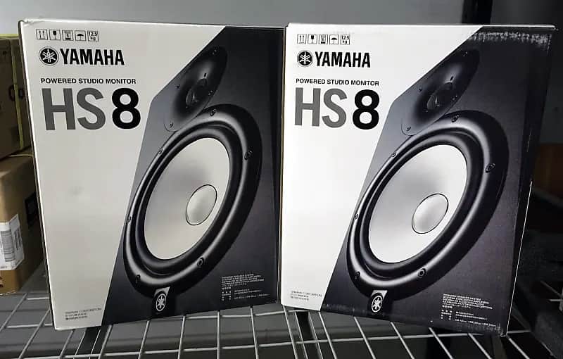 Yamaha HS8 Powered Studio Monitor (Pair) 2025 HS-8 Black In Box! image 1