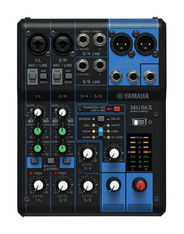 Yamaha MG06X 6 Channel Mixer w/SPX Effects image 1