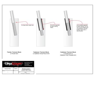 Callaham Tremolo for Stratocaster, Left Hand (2-7/32" Mount and String Spacing) image 4