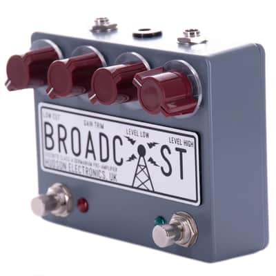 Hudson Electronics Broadcast Dual Foot Switch Class-A Germanium Pre-Amplifier Effect Pedal image 4