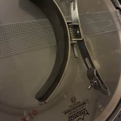 Ludwig 14x10 Stainless Steel Marching Snare Drum 1970s - Steel image 3