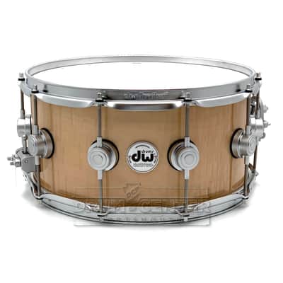 DW Collectors VLT 333 Maple Snare Drum 14x6.5 Exotic Curly Maple image 1