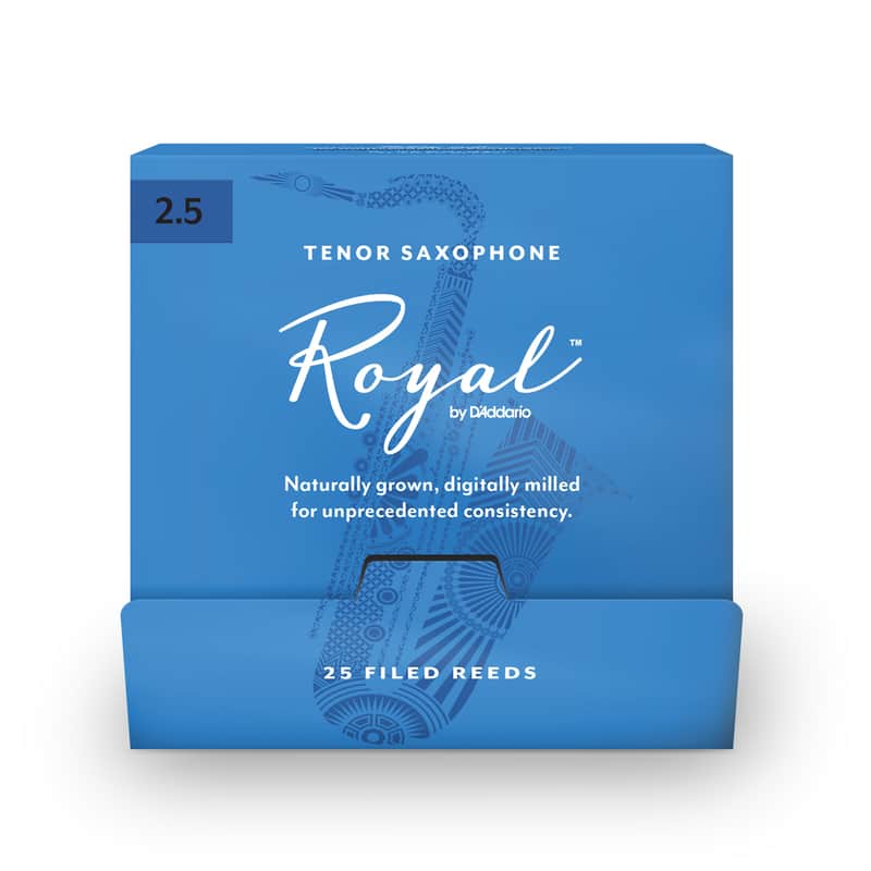 Royal by D'Addario Tenor Saxophone Reeds 2.5, 25-Count Single Reeds image 1