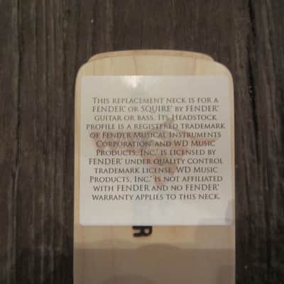Fender Licensed WD Baritone Replacement Neck for Stratocaster WD6SM | Maple Fretboard image 11
