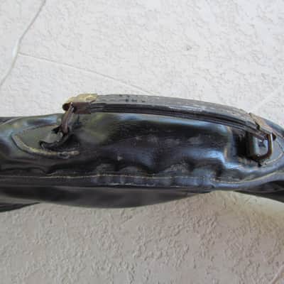 Vintage Fender Bass Gig Bag 1960's Era Unlabeled Fender Style Bass Gig Bag Cool Vintage Leatherette Bass Gig Bag image 6