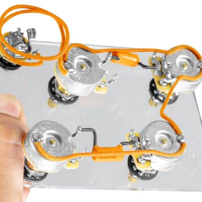920D LP50-L Pre-Wired Wiring Harness Kit with Long Shafts for Gibson Les Paul image 3
