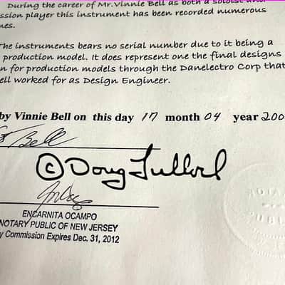 Vincent Bell's Personal 1961 Danelectro Bellzouki image 7