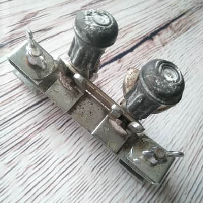 Ludwig Bass Drum Anchor Clamp-On Mount Double-Spurs Spikes Rubber Vintage60s USA image 2