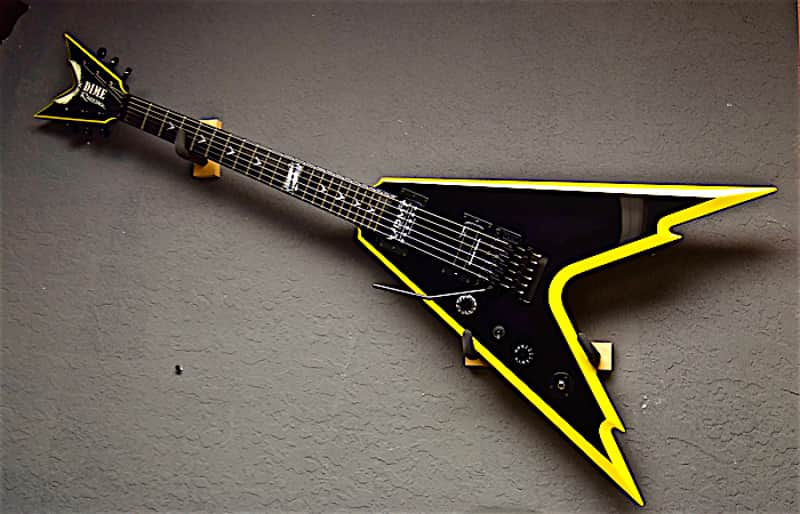 DEAN RAZORBACK 黒/黄色 ハードケース付き 2007 Dimebag Dean Razorback 7 255 | eBay