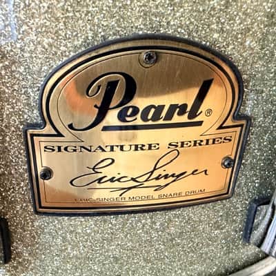 Pearl ES-1465 Eric Singer signature snare 14x6.5 2002 - Silver sparkle image 9