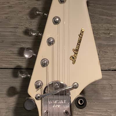 Teisco Delmonico Electric Guitar 70s White image 4