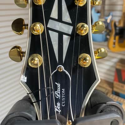 Epiphone Les Paul Custom - Ebony w/Crossrock Hardshell Case image 7