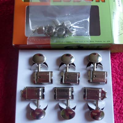 Kluson Supreme Vintage Style 6 Inline (KTS9105MN) 18:1, Nickel. Free Shipping. image 4