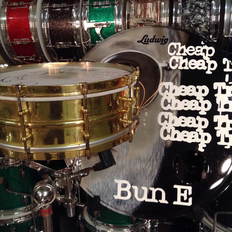 1929 Ludwig 5×14 Cheap Trick “Lap Of Luxury” Snare Brass