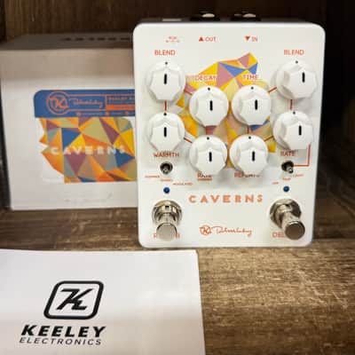 Keeley Caverns Reverb / Delay V2 With Box 2017 - Present - White image 1