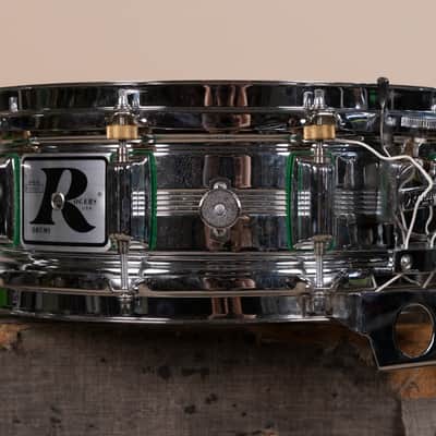 Vintage Rogers 5x14 Big R "Green Felt" Dynasonic Snare Drum image 2