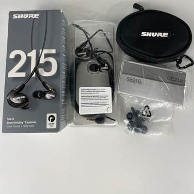 Shure SE215 Single Driver In-Ear Monitors, Black image 1