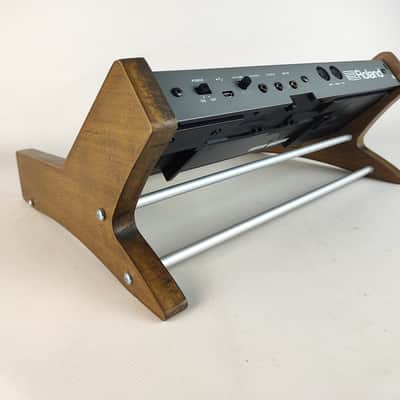 Roland Boutique SH-01R Real Wood two device Stand Side panel Monophonic Synthesizer Wooden Stand image 5