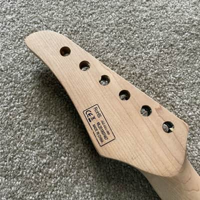 JSZ Maple Wood Guitar Neck, Rosewood 24 Frets Fingerboard image 2