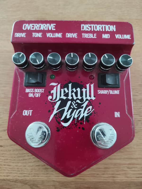 Visual Sound Jekyll & Hyde Overdrive & Distortion V2 2010s - Red image 1