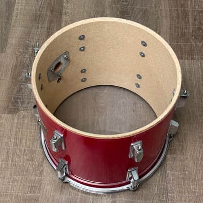Pearl Export EX 12"x10" Rack Tom Drum Late 1980's - Coral Red image 11
