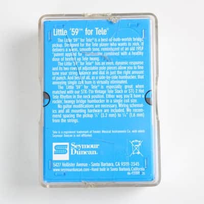 Seymour Duncan ST59-1b Original Box for Tele Bridge Pickup Little '59 Telecaster image 5