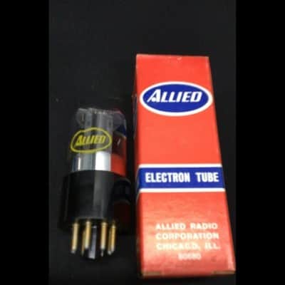 ALLIED (Japan) 6SL7GT Vintage Black Round Plate Vacuum Tube TESTED C.9572 image 1