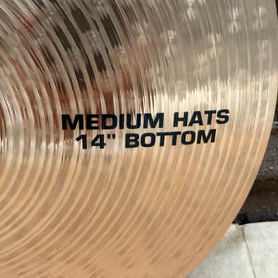 Paiste Alpha 14" Medium Hi-Hat Cymbals – Top & Bottom Pair – Made in Germany – Used image 11
