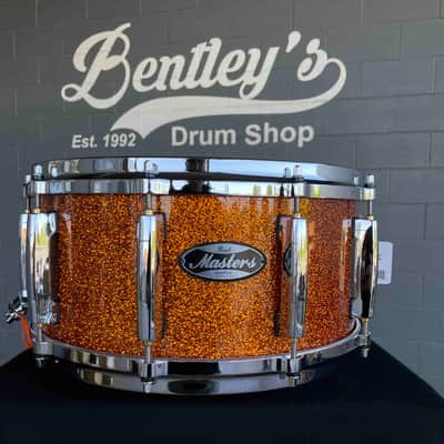 ~NEW~ Pearl MM6C1465S/C830 Masters Maple 6.5x14 Snare Drum in Autumn Fire Sparkle Lacquer w/ Die-Cast Hoops image 1