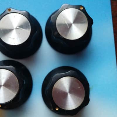 VINTAGE Medium 1" Size Reflector GARNET Amp / Fender Coronado RICKENBACKER ALTEC 70s Knobs LOT OF 4 image 8