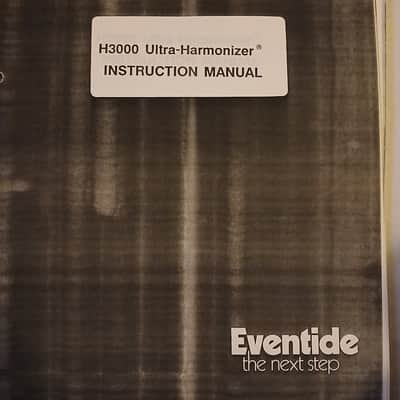 Instruction Manual (copy) for Eventide H3000 Ultra-Harmonizer 1986 image 2