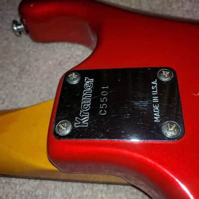 Kramer Pacer Imperial Neptune NJ Candy Apple Red, Schaller Pickups, Floyd Rose Vintage image 14