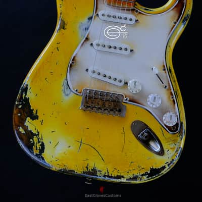 Fender Stratocaster 50th Anniversary Yellow Heavy Aged Relic (RARE) image 9