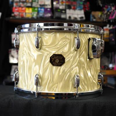 Vintage 1970s Gretsch USA 14" Maple Tom - Yellow Satin Flame | 10x14" image 1