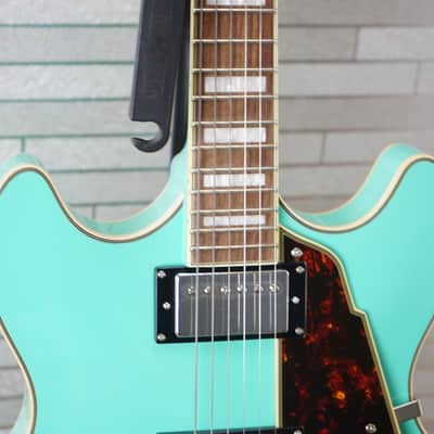 D'Angelico Premier DC Semi-Hollow Double Cutaway - Surf Green image 3