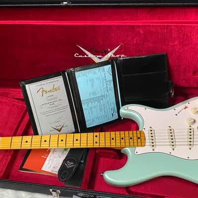 NEW! Fender Custom Shop Special Run '69 Stratocaster NOS Finish - Handwound P/U's - Surf Pearl - Reverse Matching Headstock - 7.9 lbs - Authorized Dealer - SUPER RARE! G07617 image 12