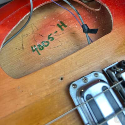 Rickenbacker Bass model 4005 from 1966 in fireglo image 18