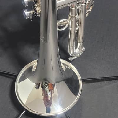 Getzen Eterna PRO Eterna 800S Silver L B Cornet, M/P 's and hardcase  Case  Silver Plate image 10