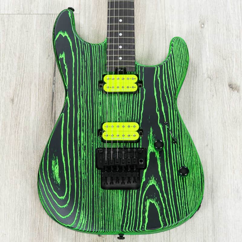 Charvel Limited Edition Pro-Mod San Dimas Style 1 HH FR E Ash Guitar, Green Glow image 1