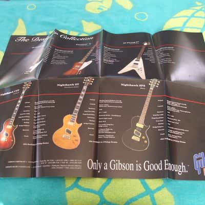 Gibson Guitars 1993 ONLY A GIBSON IS GOOD ENOUGH poster catalog brochure RUDOLF SCHENKER SCORPIONS ZCD image 2