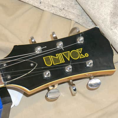 Univox Coily U1825 Hollow Body Guitar MIJ Made In Japan Vintage Redburst - AS IS! needs new nut image 3