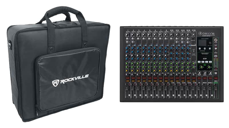 Mackie ONYX16 16-Channel Analog Mixer w/ Multi-Track USB/3-Band EQ+Bluetooth+Bag image 1