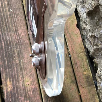1970 Ampeg Dan Armstrong Lucite Bass Clear image 6