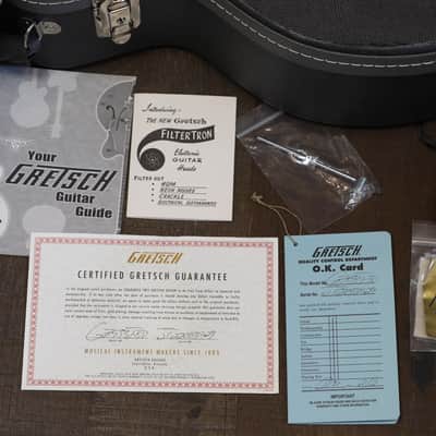 2022 Gretsch G7593T-BD Billy Duffy Signature Falcon w/ Bigsby Hollow-Body Electric Guitar White + COA OHSC image 2