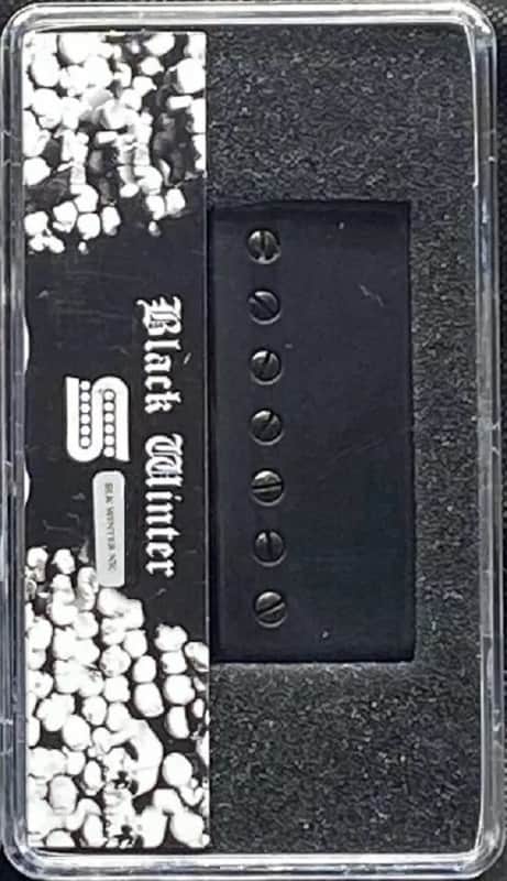 Seymour Duncan Black Winter 7 String Neck Humbucker Pickup - Matte Black Metal Cover image 1