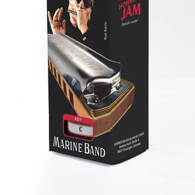 Hohner Marine Band 1896 Classic High Octave 10 Hole Harmonica, High G -M1896186P image 11