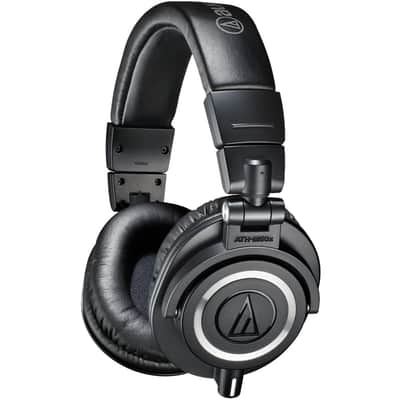 Audio-Technica ATH-M50X Professional Studio Headphones (Black) + Warranty Bundle image 3
