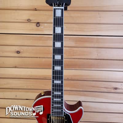 Epiphone Les Paul Custom Figured with Epiphone Premium Gig Bag - Heritage Cherry Sunburst image 5