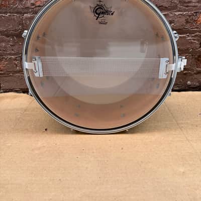Gretsch Catalina Club Jazz 4-Piece Drum Kit White Satin Flame 18/12/14 + Snare – Floor Model image 17
