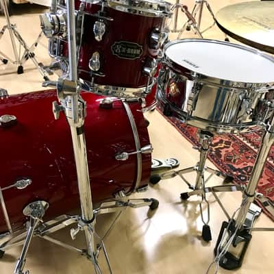 Xdrum Pro Stage Kit 3 Pc All Maple + Dixon Snare + Hardware + Cymbals - Red image 4